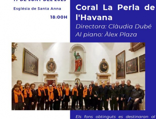 El dissabte 17 de juny concert solidari amb la Coral La Perla de l’Havana